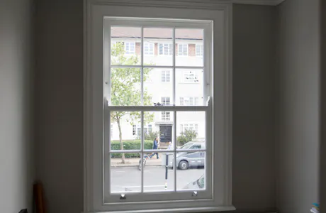 Sash Window with Georgian Glazing Bars Burntwood Lane Tooting London